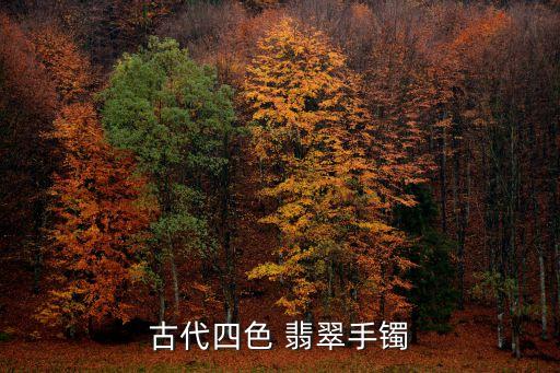 古代四色 翡翠手镯