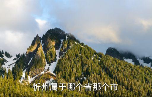 忻州属于哪个省那个市