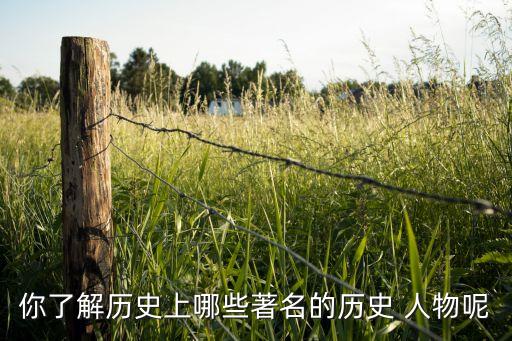 ,历史人物有有什么
