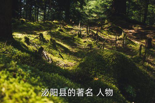 泌阳县的著名 人物