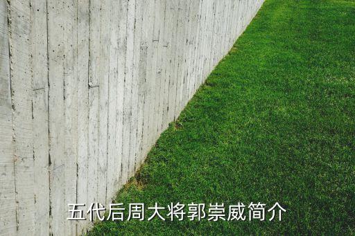 五代后周大将郭崇威简介