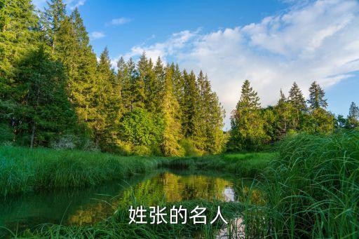 姓张的名人