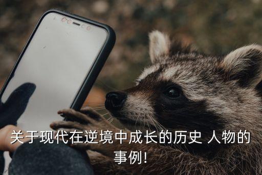关于现代在逆境中成长的历史 人物的事例!