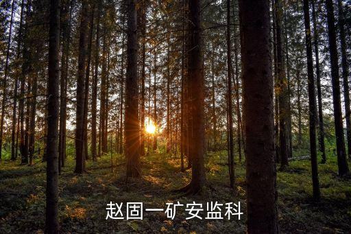 赵固一矿安监科