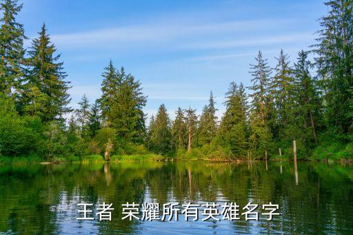  王者 荣耀所有英雄名字