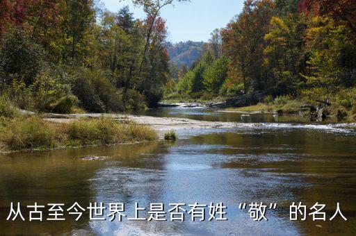 从古至今世界上是否有姓“敬”的名人
