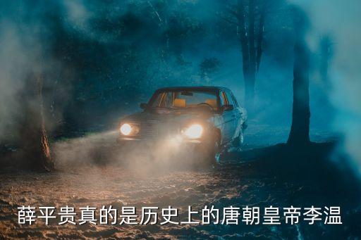 薛平贵真的是历史上的唐朝皇帝李温