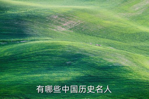 有哪些历史人物的信息,中国历史人物故事有哪些