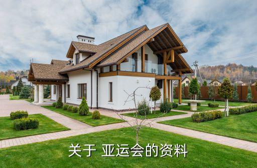 关于 亚运会的资料